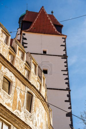 Photo for Prachatice, Czech Republic - March 1 2023 : Historical village in sunny weather, HDR Image - Royalty Free Image