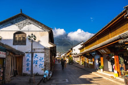 Photo for Dali, China - December 1, 2023 : Old Town in sunny weather, HDR Image - Royalty Free Image