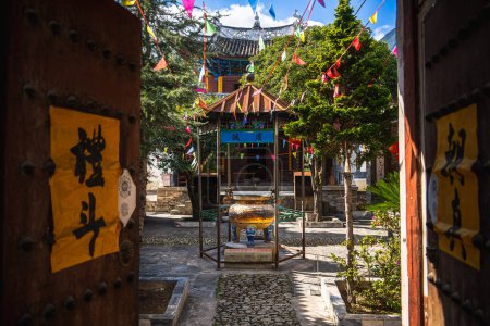 Photo for Dali, China - December 1 2023 : Old Town in sunny weather, HDR Image - Royalty Free Image