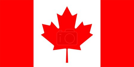 Illustration for Accurate correct flag of canada - Royalty Free Image