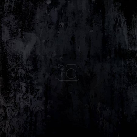 Illustration for Grungy black metal concrete wall texture - Royalty Free Image