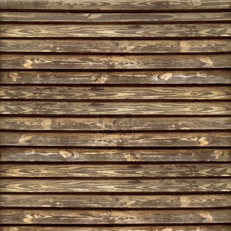 Illustration for Rustic old timber wood wall background - Royalty Free Image