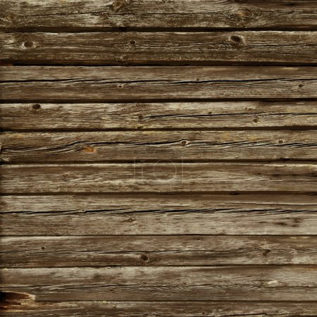 Illustration for Rustic old timber wood wall floor background - Royalty Free Image