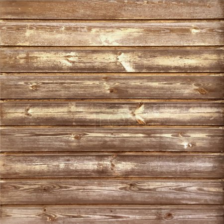 Illustration for Rustic old timber wood wall background - Royalty Free Image