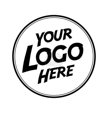 Illustration for Your logo here placeholder symbol - Royalty Free Image
