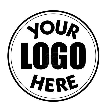 Illustration for Your logo here placeholder symbol - Royalty Free Image