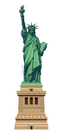 Illustration for Classic detailed statue of liberty - Royalty Free Image