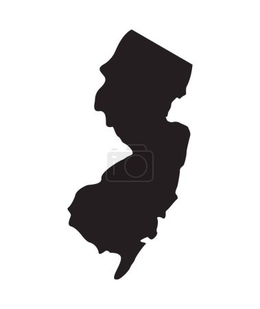 new jersey state shape silhouette