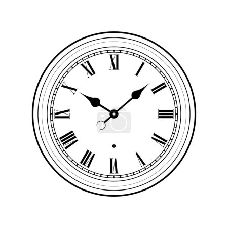 simple station clock linework