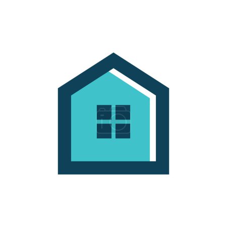 Téléchargez les illustrations : Home logo design creative for construction company ,roofing and more - en licence libre de droit