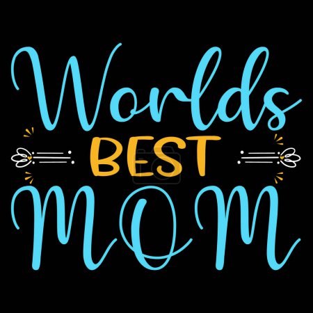 Ilustración de Mamá tipografía camiseta o camisa de día de la madre - Imagen libre de derechos