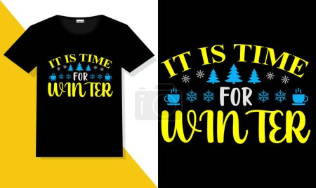 Téléchargez les illustrations : T-shirt typographie hiver Xowinter SVG - en licence libre de droit