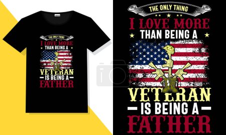 Ilustración de Camiseta de día veterano - Imagen libre de derechos