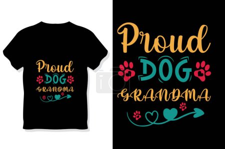 T-shirt typographique pour chien, T-shirt pour chien