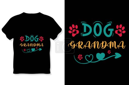 Illustration for Dog typography t shirt, Dog t shirt - Royalty Free Image