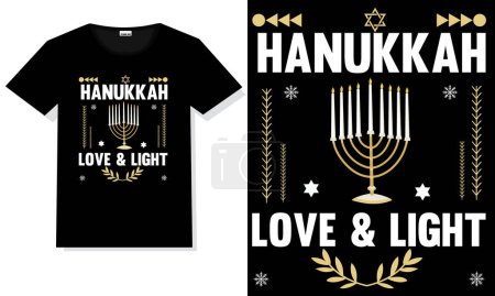 Ilustración de HanukkahSVG camiseta jalá Hanukkah camiseta - Imagen libre de derechos