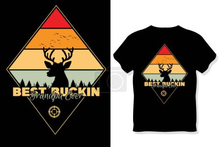Camiseta de caza Diseño, vintage, tipografía de caza y llamativa camiseta Diseño.
