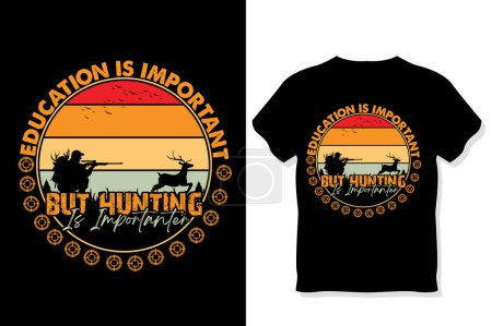 Jagd T-Shirt Design, Vintage, Jagd Typografie und auffälliges T-Shirt Design.