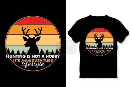 Hunting t-shirt Design, vintage,Hunting typography and eye catching t-shirt Design.