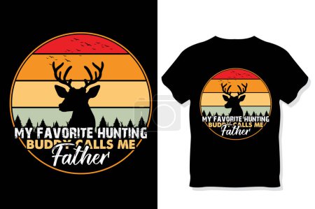 Camiseta de caza Diseño, vintage, tipografía de caza y llamativa camiseta Diseño.
