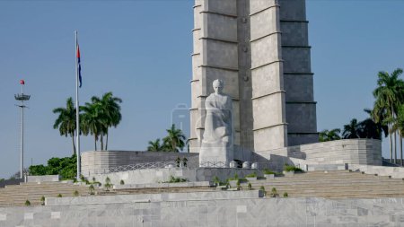 Photo for A jose marti statue and monument at plaza de la revolucion in havana, cuba - Royalty Free Image