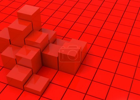 Cubo Fondo 3D renderizado