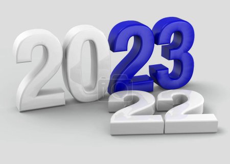 Foto de Feliz Año Nuevo 2023 - 3D - Imagen libre de derechos