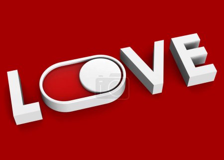 Photo for Turn on the Love - 3D - Royalty Free Image