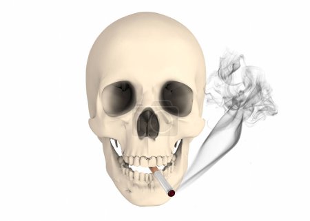 Foto de El fumar mata - Concepto 3D - Imagen libre de derechos