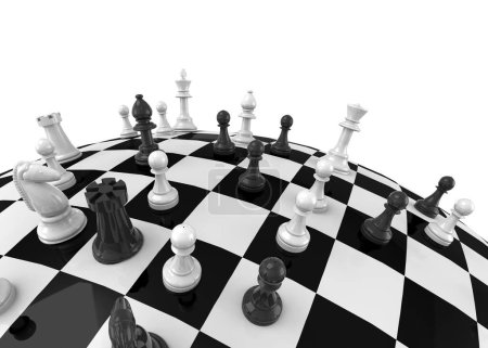 Photo for The world of chess - 3D - Royalty Free Image