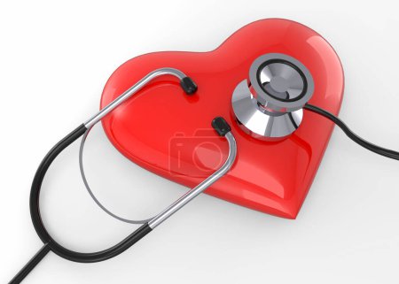 Photo for Illness Heart - 3D render - Royalty Free Image