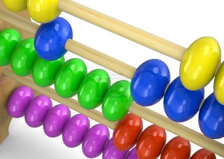 Photo for Colorful Abacus - 3D render - Royalty Free Image