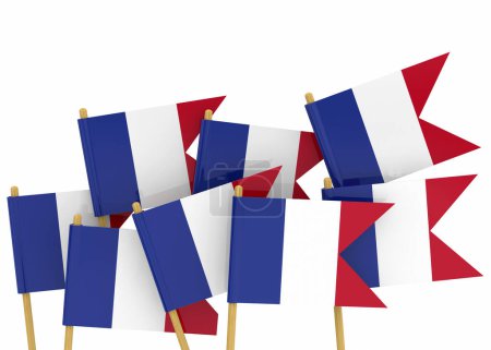 Foto de Bandera de Francia - 3d render - Imagen libre de derechos