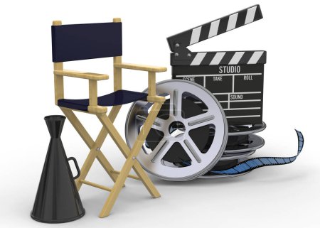 Téléchargez les photos : Cinema Entertainment - rendu 3D - en image libre de droit