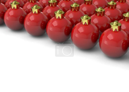 Téléchargez les photos : Boules de Noël - rendu 3D - en image libre de droit