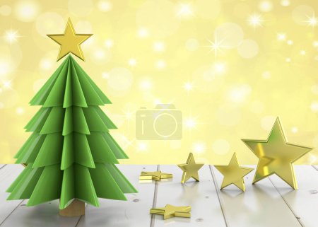 Photo for Christmas Tree - 3D render - Royalty Free Image