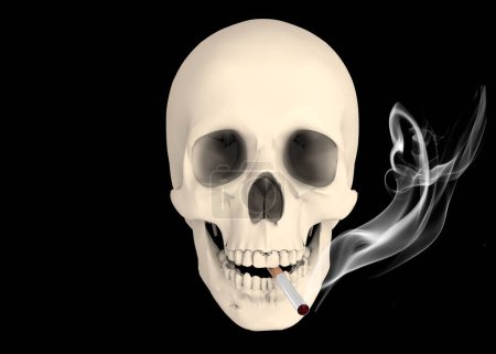Foto de El fumar mata - Concepto 3D - Imagen libre de derechos