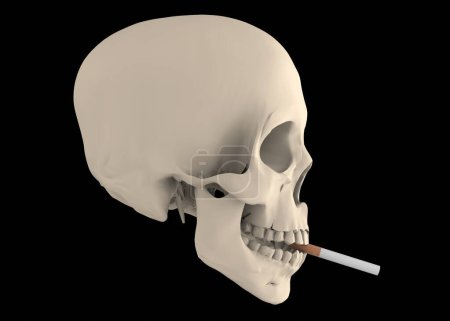 Téléchargez les photos : Le tabagisme tue - Concept 3D - en image libre de droit