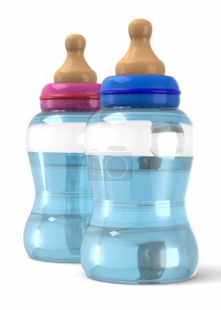 Photo for Baby Bottles - 3d render - Royalty Free Image