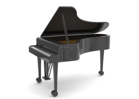 Photo for A PIANO - 3D render - Royalty Free Image