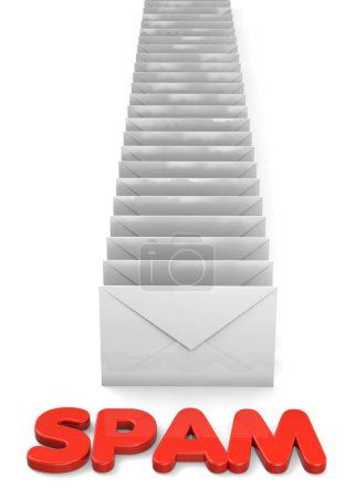 Photo for Spam Concept - 3D render - Royalty Free Image