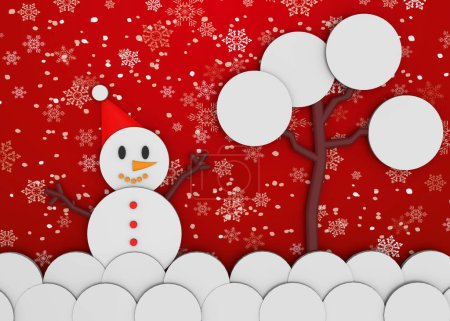 Photo for The Snowman - 3D render - Royalty Free Image