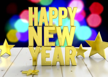 Photo for Happy New Year - 3D - Royalty Free Image