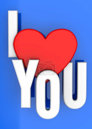Photo for I Love You - 3D - Royalty Free Image