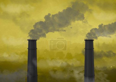 Téléchargez les photos : La pollution détruit la planète - en image libre de droit