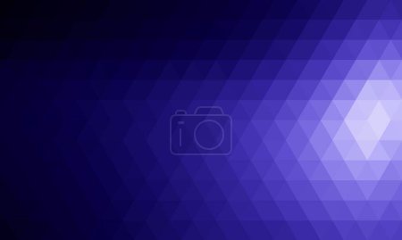 Illustration for Triangle pattern geometric abstract background with dark blue gradient color range composition - Royalty Free Image