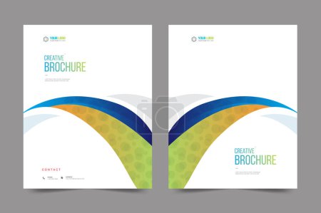 Illustration for Cover design for annual report and business catalog, magazine, flyer or booklet. Brochure template layout. A4 cover vector - Royalty Free Image
