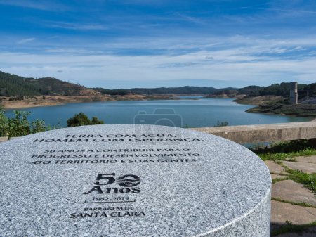 Santa Clara dam in Odemira, Portugal.         