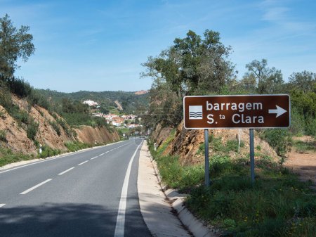 Santa Clara Staudamm in Odemira, Portugal.    