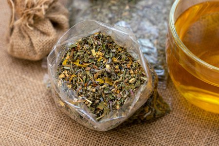 Téléchargez les photos : Herbal tea, homeopathic products - en image libre de droit